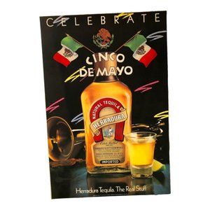 Poster Framed: Large Herradura Tequila & Cinco De Mayo